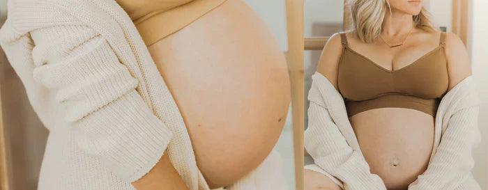 Legging para gestante com conforto premium e sustentação, ideal para aliviar dores lombares e peso da barriga