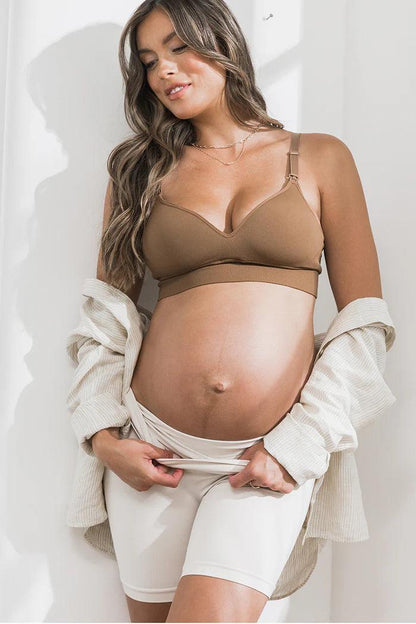 Shorts Suporte de Barriga de Maternidade