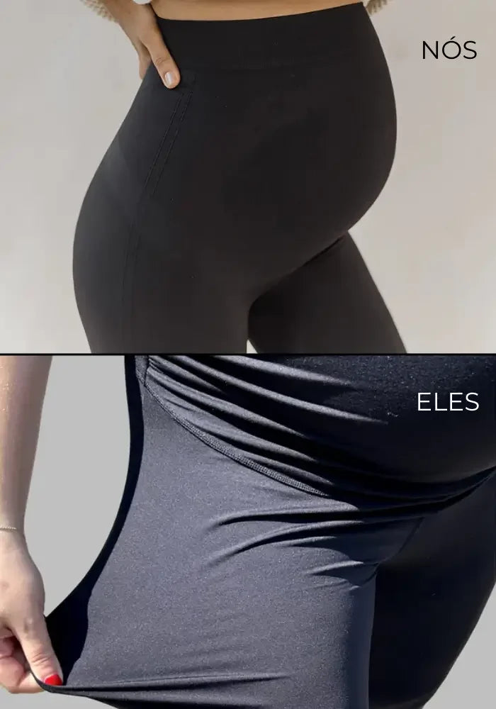 Legging Maternidade: Alívio para Lombar e Sustentação Anatômica