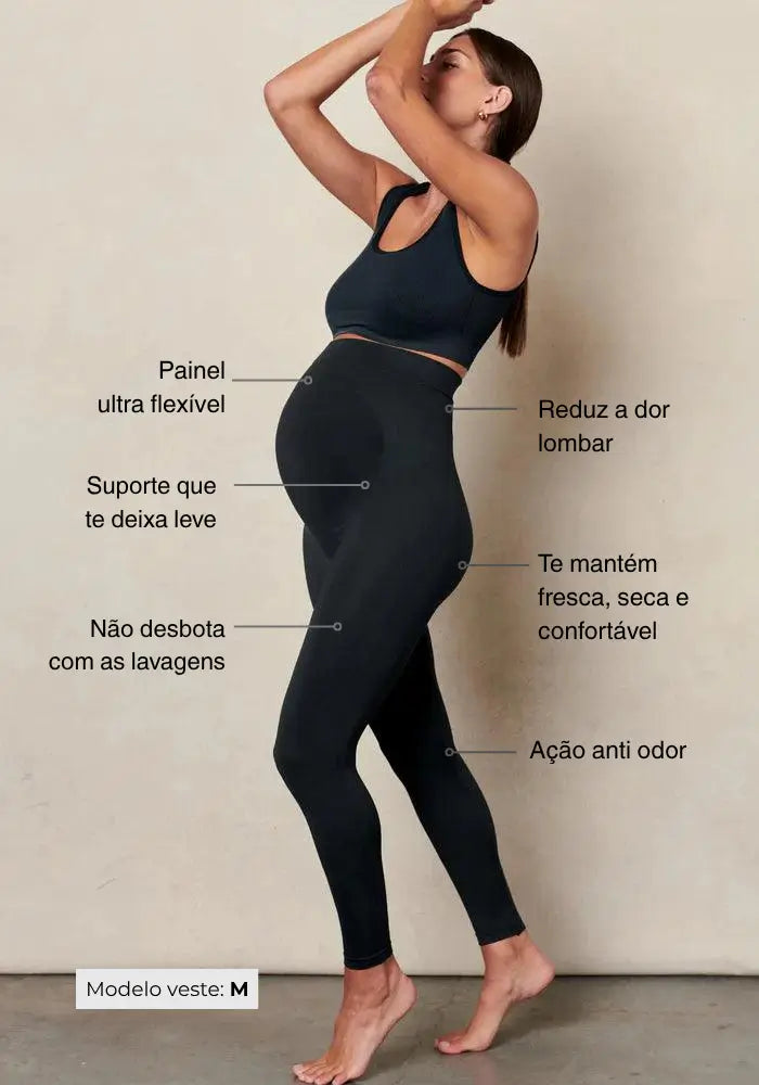 Calça Legging de Apoio para Gestante