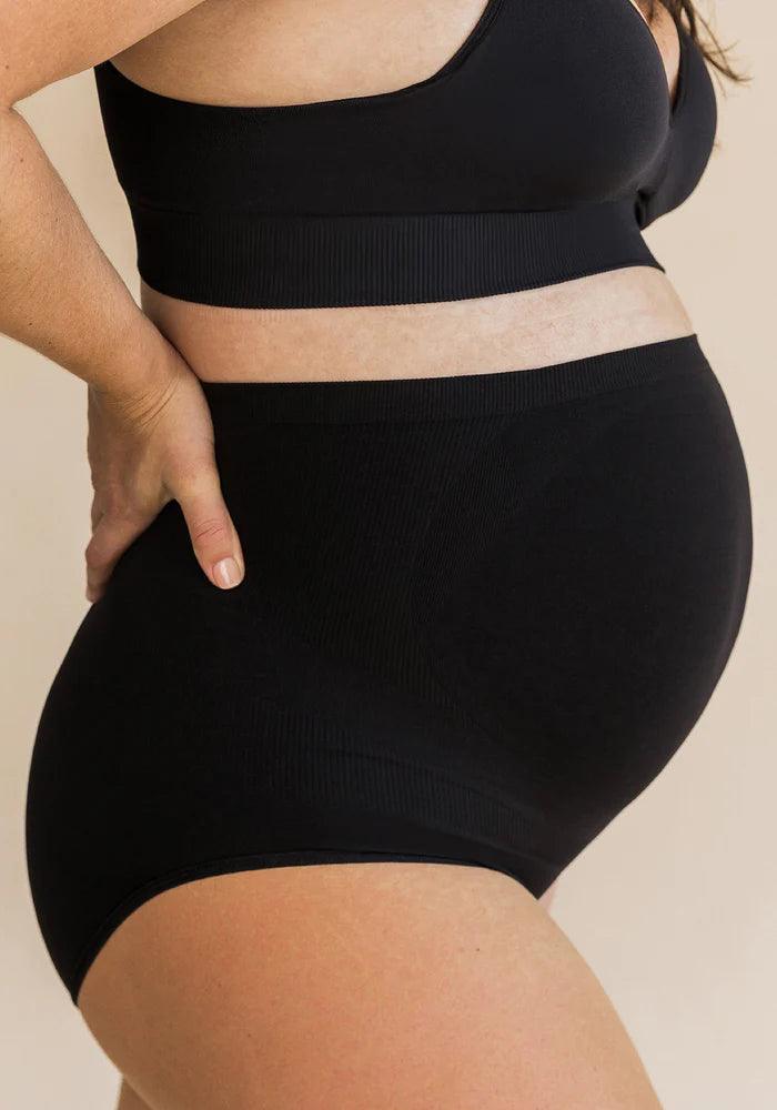 Calcinha de Maternidade Sem Costura com Suporte Sobre a Barriga