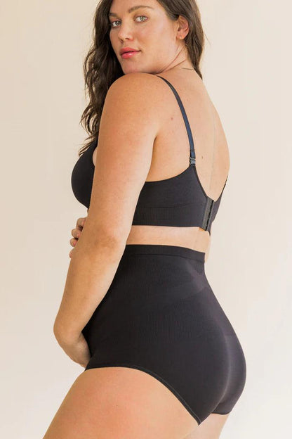 Calcinha de Maternidade Sem Costura com Suporte Sobre a Barriga
