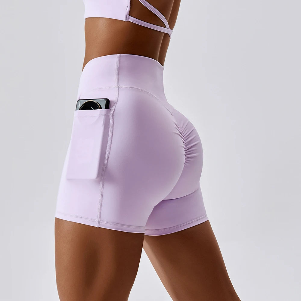 Shorts Cintura Alta com bolso - Winshape